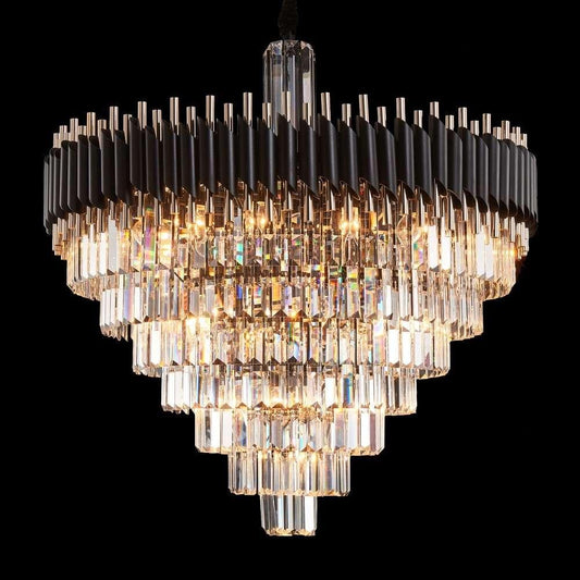 AICO by Michael Amini - Symphony - Round 37 Light Chandelier - LT-CH975-37CLR veiw 1