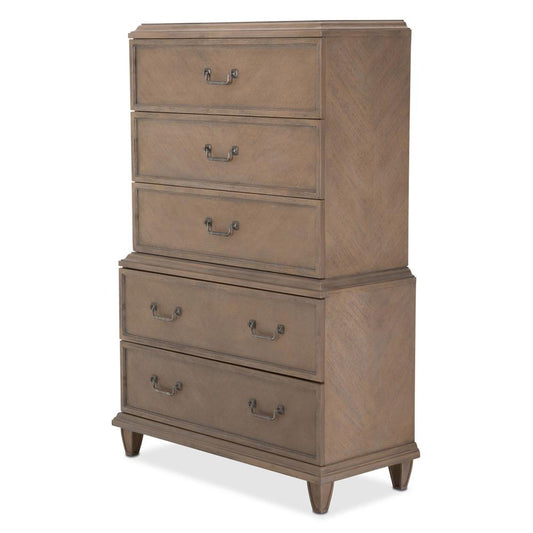 AICO by Michael Amini - Tangier Coast 5 Drawer Chest in Desert Sand veiw 1