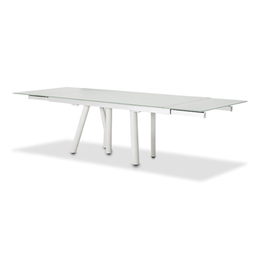 AICO by Michael Amini - Trance Rotterdam Rect. Dining Table with Glass Top veiw 2