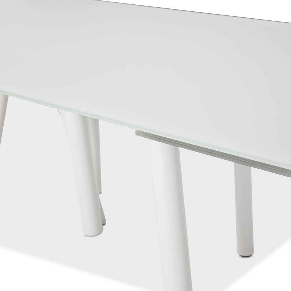 AICO by Michael Amini - Trance Rotterdam Rect. Dining Table with Glass Top veiw 3