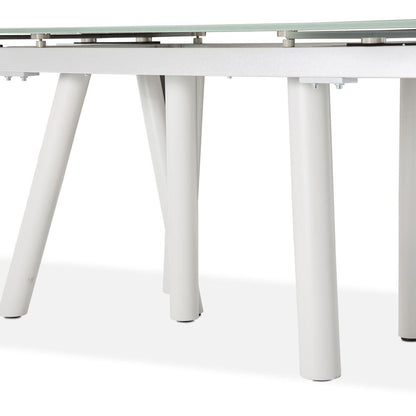 AICO by Michael Amini - Trance Rotterdam Rect. Dining Table with Glass Top veiw 4