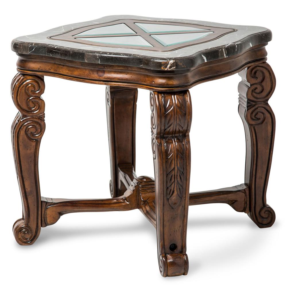 AICO by Michael Amini - Tuscano End Table in Melange - 34202-34_CLOSEOUT veiw 1