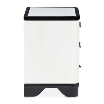 AICO by Michael Amini - Tuxedo 3-Drawer Nightstand - Piano Keyboard - 9087040-832 veiw 3
