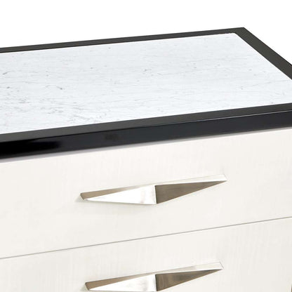 AICO by Michael Amini - Tuxedo 3-Drawer Nightstand - Piano Keyboard - 9087040-832 veiw 6