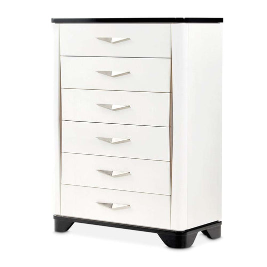 AICO by Michael Amini - Tuxedo 6-Drawer Chest - Piano Keyboard - 9087070SA-832 veiw 1