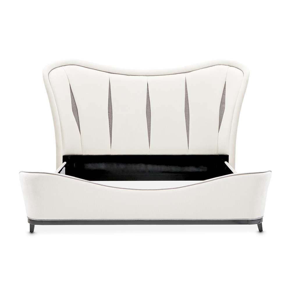 AICO by Michael Amini - Tuxedo Eastern King Upholstered Bed - Piano Keyboard - 9087000EK-832 veiw 6