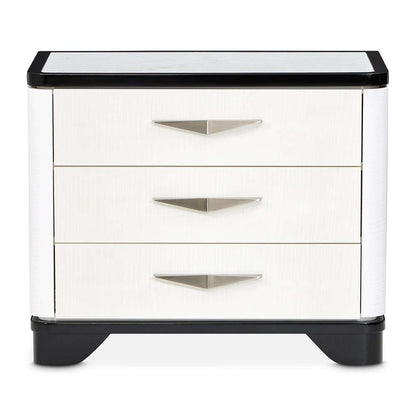 AICO by Michael Amini - Tuxedo Large Nightstand - Piano Keyboard - 9087042-832 veiw 2