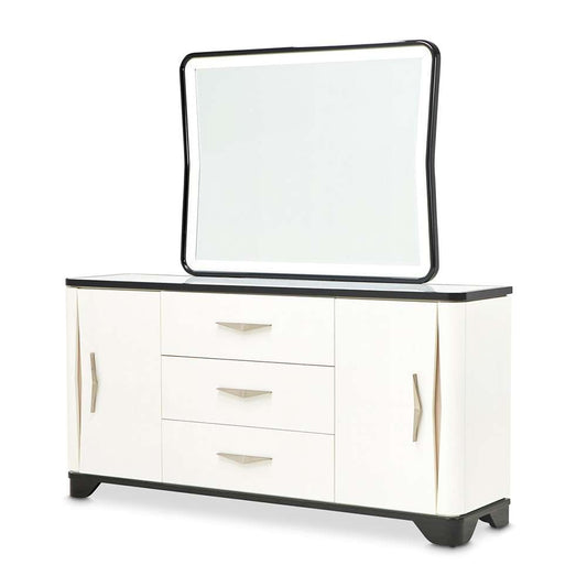 AICO by Michael Amini - Tuxedo Sideboard & Mirror - Piano Keyboard - 9087007SA-260-832 veiw 1