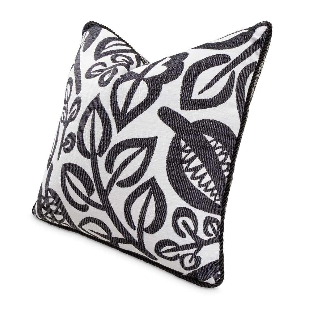 AICO by Michael Amini - Uptown Downtown Ardent 20in Square Throw Pillow - Domino - BCS-DP20-ARDNT-DMO veiw 1