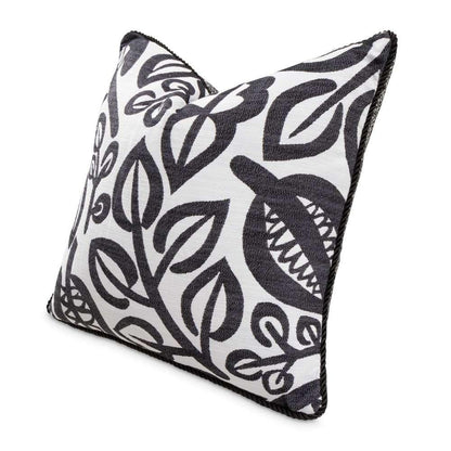 AICO by Michael Amini - Uptown Downtown Ardent 20in Square Throw Pillow - Domino - BCS-DP20-ARDNT-DMO veiw 1