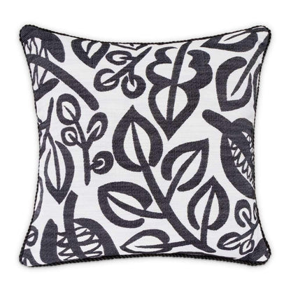 AICO by Michael Amini - Uptown Downtown Ardent 20in Square Throw Pillow - Domino - BCS-DP20-ARDNT-DMO veiw 2