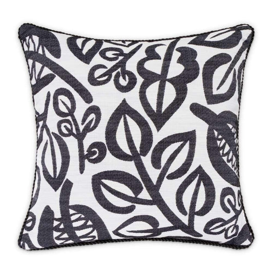 AICO by Michael Amini - Uptown Downtown Ardent 20in Square Throw Pillow - Domino - BCS-DP20-ARDNT-DMO veiw 2