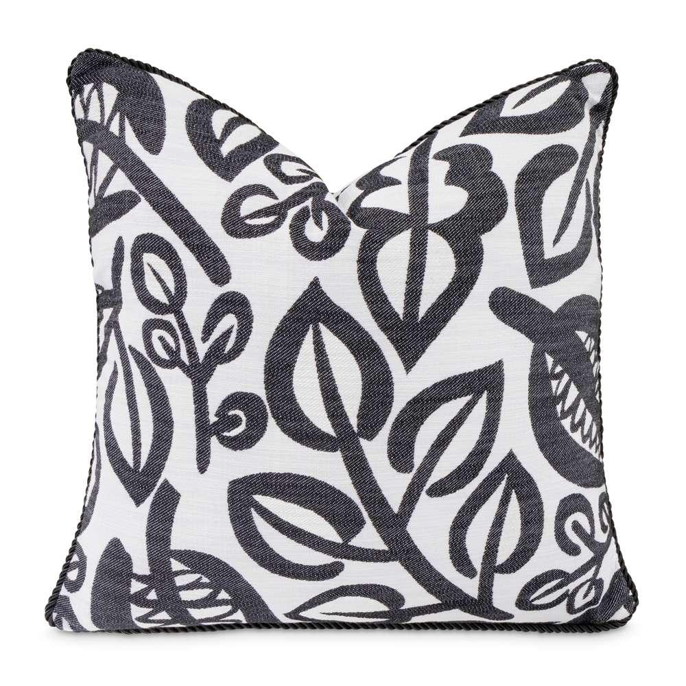 AICO by Michael Amini - Uptown Downtown Ardent 20in Square Throw Pillow - Domino - BCS-DP20-ARDNT-DMO veiw 4