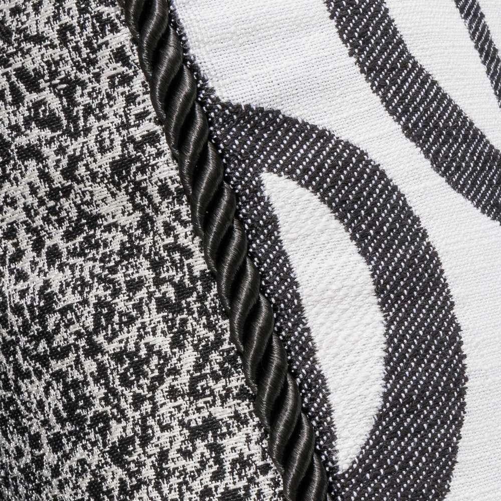 AICO by Michael Amini - Uptown Downtown Ardent 20in Square Throw Pillow - Domino - BCS-DP20-ARDNT-DMO veiw 5