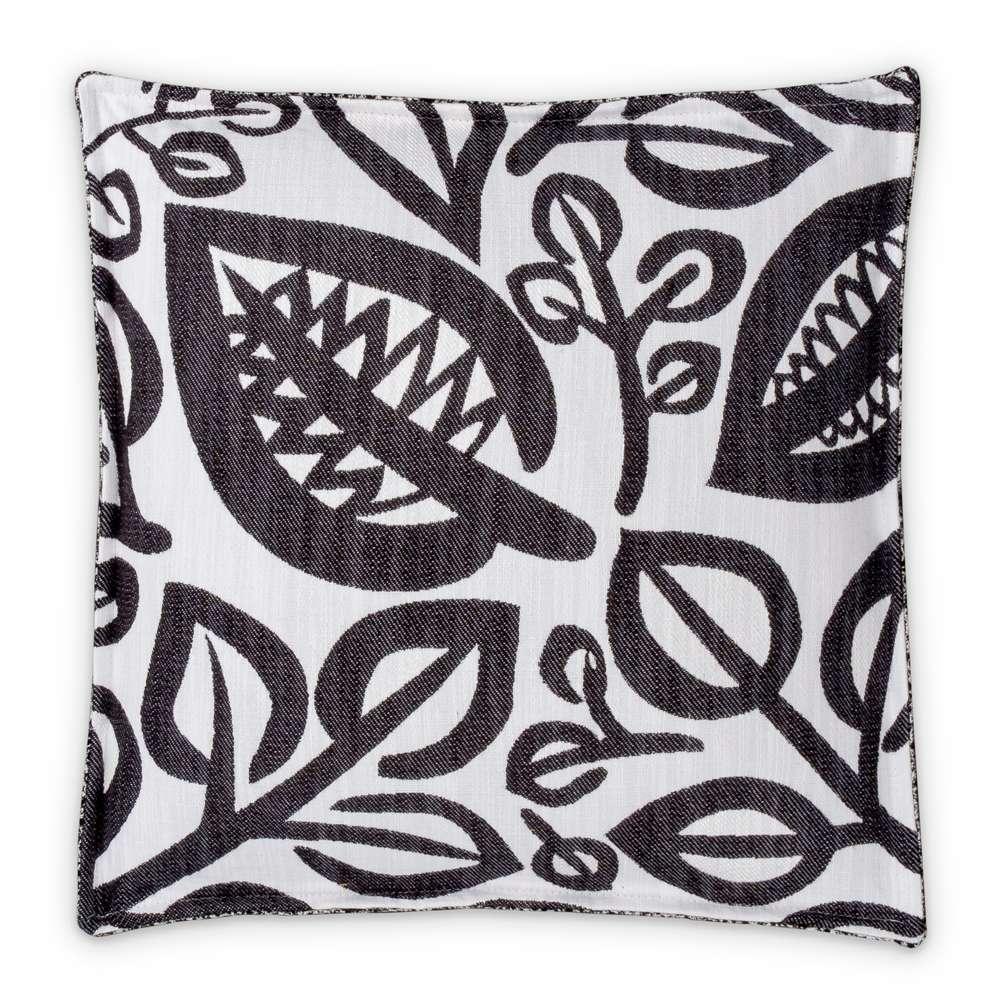 AICO by Michael Amini - Uptown Downtown Zest 18in Square Box Throw Pillow - Domino - BCS-DP18-ZEST-DMO veiw 1
