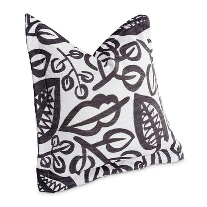 AICO by Michael Amini - Uptown Downtown Zio 24in Square Throw Pillow - Domino - BCS-DP24-ZIO-DMO veiw 2