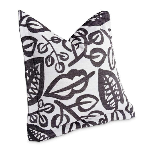 AICO by Michael Amini - Uptown Downtown Zio 24in Square Throw Pillow - Domino - BCS-DP24-ZIO-DMO veiw 2
