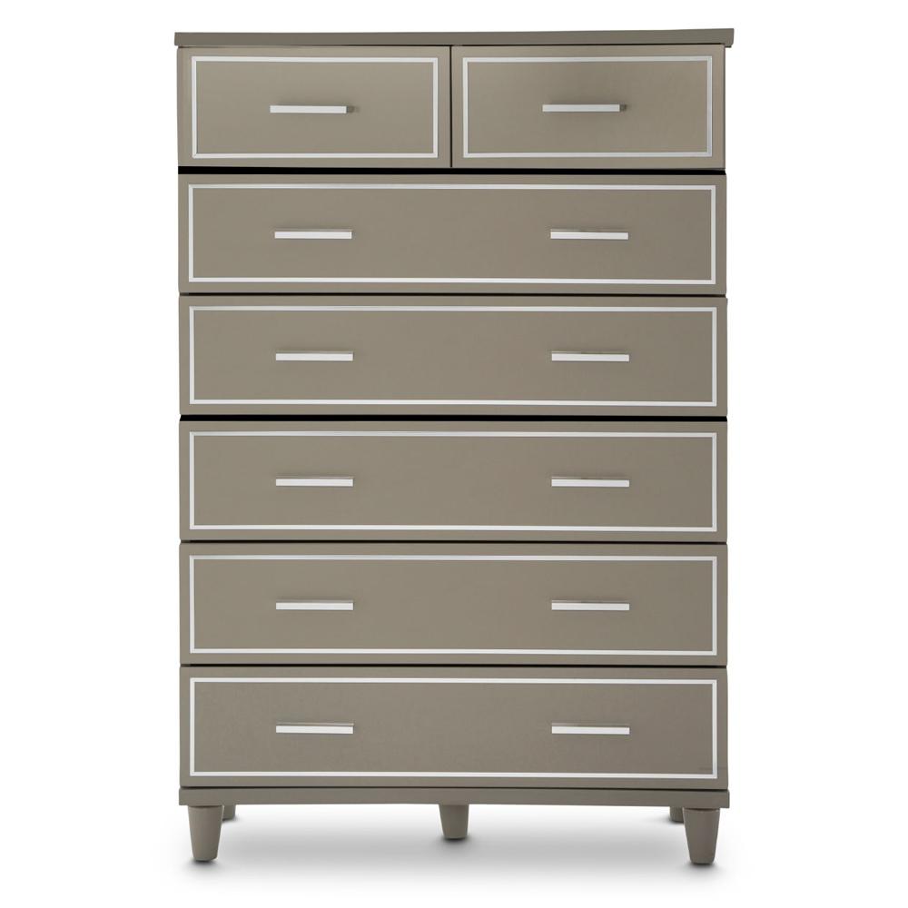 AICO by Michael Amini - Urban Place 7 Drawer Chest in Dove Gray - 9027670-803_CLOSEOUT veiw 3