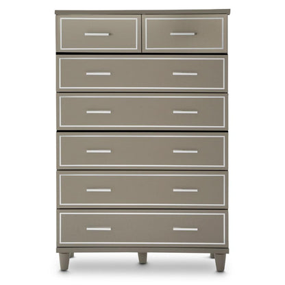 AICO by Michael Amini - Urban Place 7 Drawer Chest in Dove Gray - 9027670-803_CLOSEOUT veiw 3