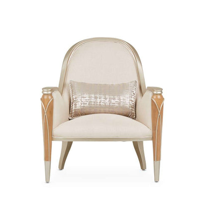 AICO by Michael Amini - Villa Cherie Accent Chair - Pearl/Caramel - N9008834-PEARL-134 veiw 2