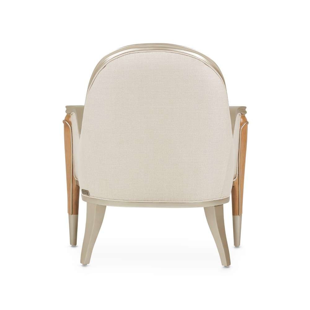 AICO by Michael Amini - Villa Cherie Accent Chair - Pearl/Caramel - N9008834-PEARL-134 veiw 3