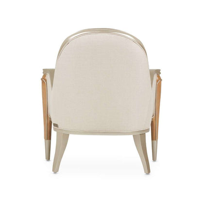 AICO by Michael Amini - Villa Cherie Accent Chair - Pearl/Caramel - N9008834-PEARL-134 veiw 3