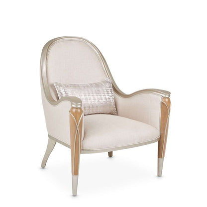 AICO by Michael Amini - Villa Cherie Accent Chair - Pearl/Caramel - N9008834-PEARL-134 veiw 5