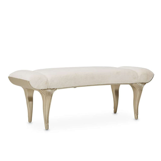 AICO by Michael Amini - VillaÂ Cherie Bed Bench - Hazelnut - N9008904-410 veiw 1