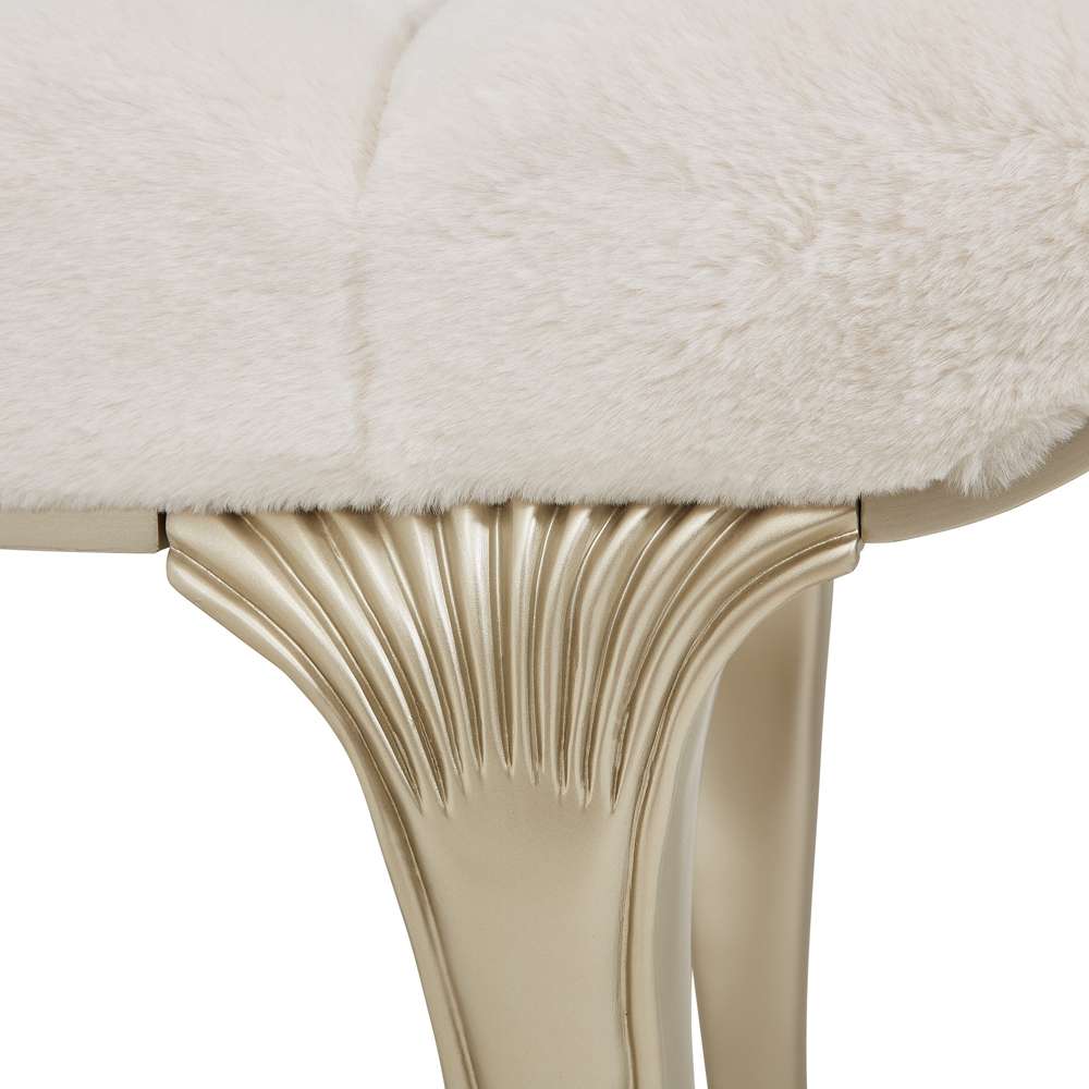 AICO by Michael Amini - VillaÂ Cherie Bed Bench - Hazelnut - N9008904-410 veiw 3