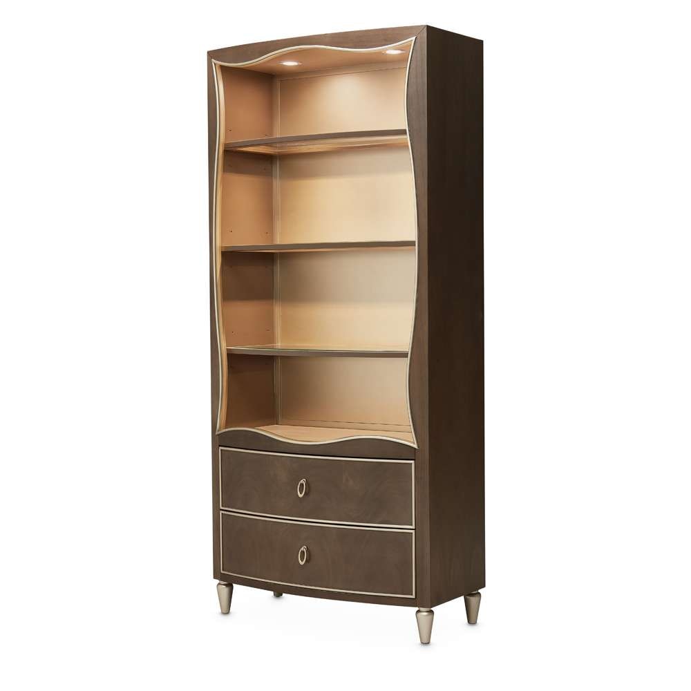 AICO by Michael Amini - VillaÂ Cherie Bookcase - Hazelnut - N9008199-410 veiw 2