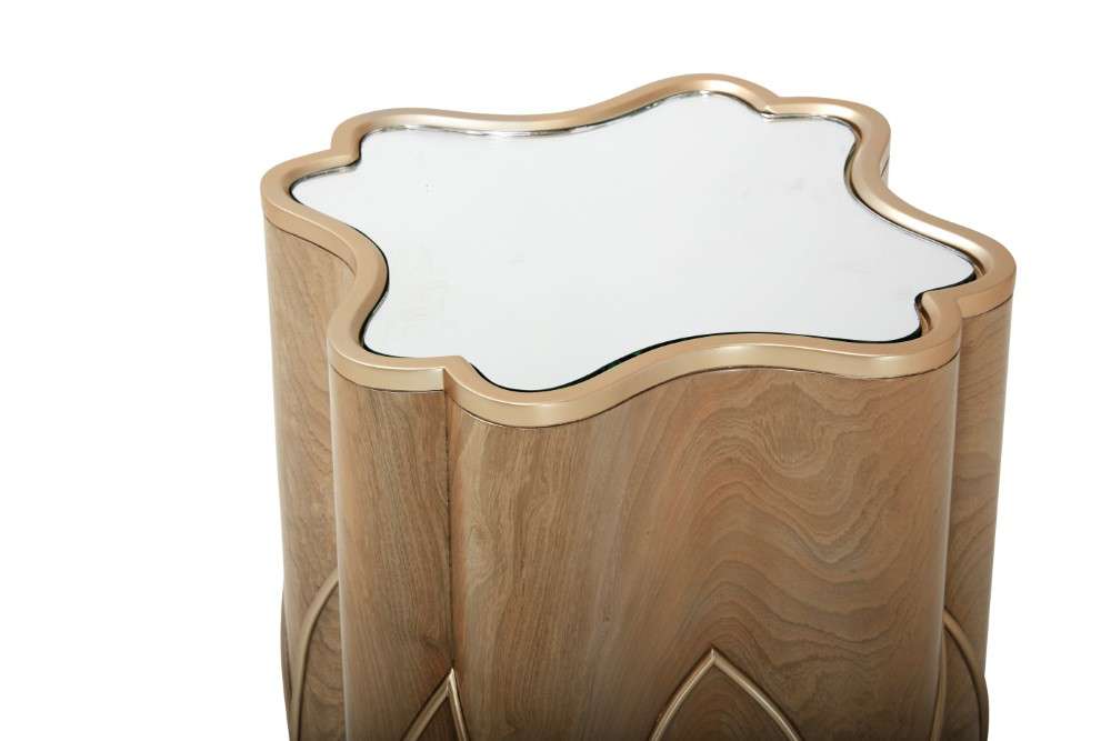 AICO by Michael Amini - Villa Cherie Chairside Table - Caramel - N9008222-134 veiw 3