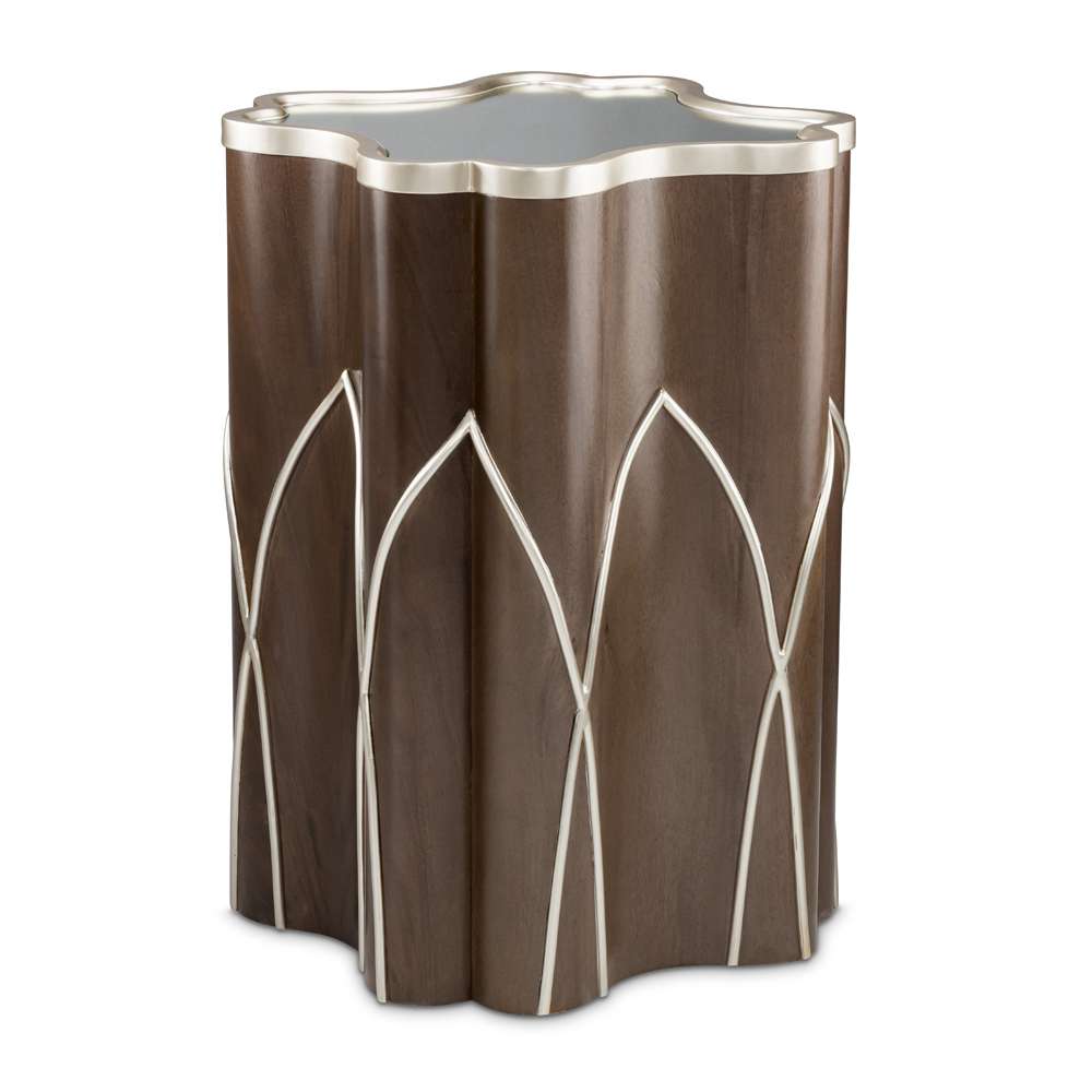 AICO by Michael Amini - VillaÂ Cherie Chairside Table - Hazelnut - N9008222-410 veiw 1