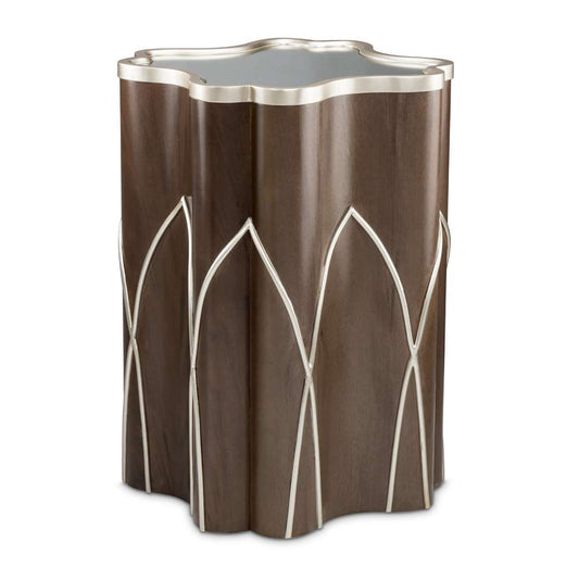 AICO by Michael Amini - VillaÂ Cherie Chairside Table - Hazelnut - N9008222-410 veiw 1