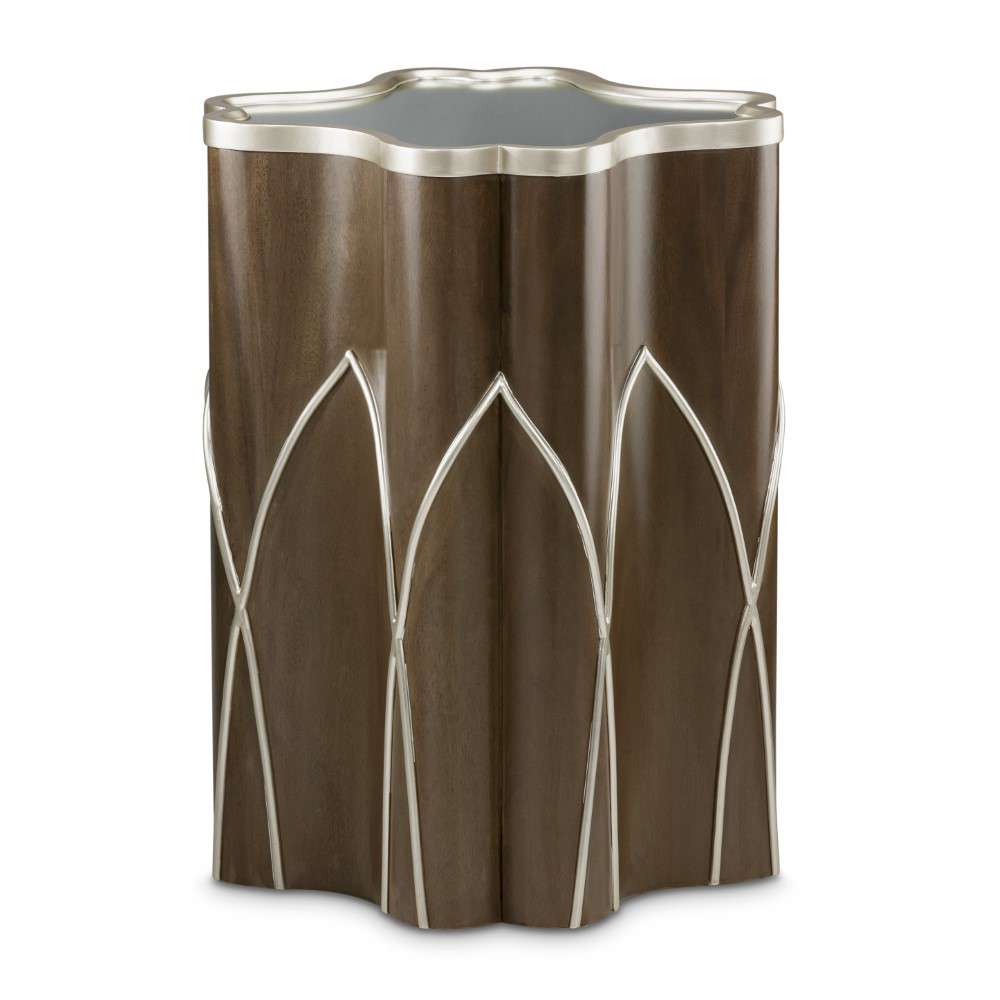 AICO by Michael Amini - VillaÂ Cherie Chairside Table - Hazelnut - N9008222-410 veiw 2