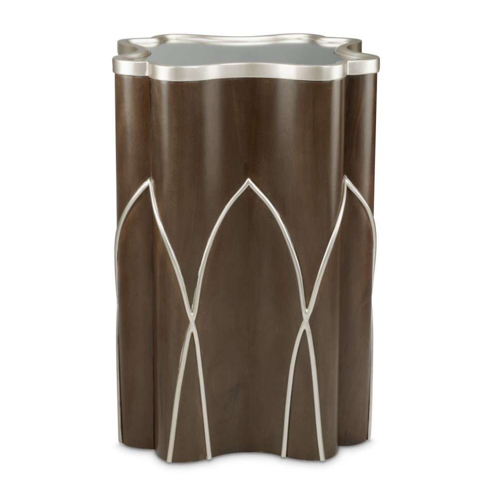 AICO by Michael Amini - VillaÂ Cherie Chairside Table - Hazelnut - N9008222-410 veiw 3