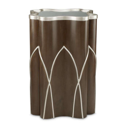 AICO by Michael Amini - VillaÂ Cherie Chairside Table - Hazelnut - N9008222-410 veiw 3