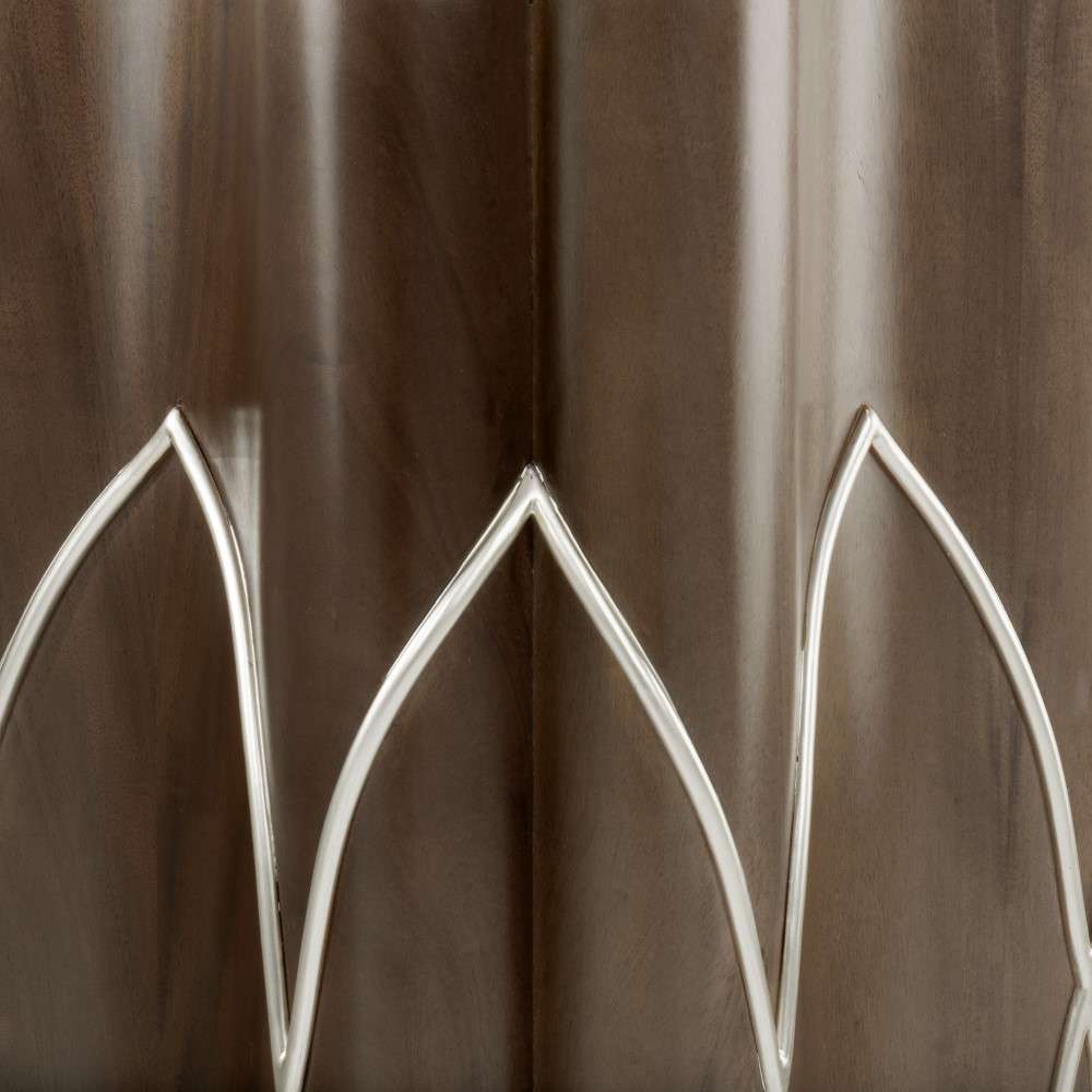 AICO by Michael Amini - VillaÂ Cherie Chairside Table - Hazelnut - N9008222-410 veiw 4