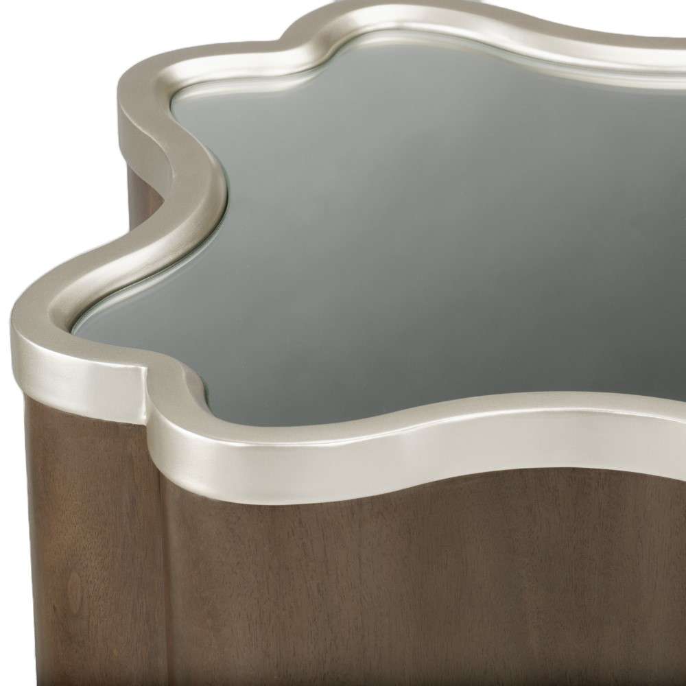 AICO by Michael Amini - VillaÂ Cherie Chairside Table - Hazelnut - N9008222-410 veiw 6