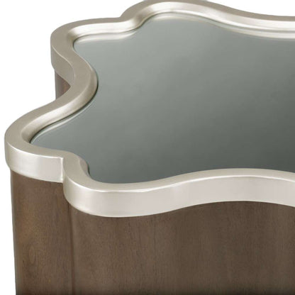 AICO by Michael Amini - VillaÂ Cherie Chairside Table - Hazelnut - N9008222-410 veiw 6