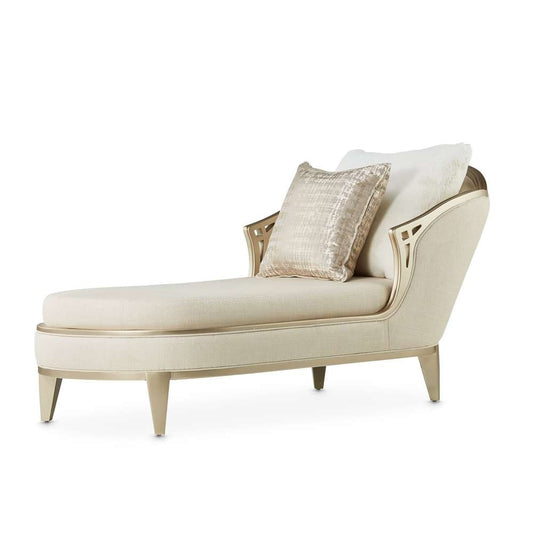 AICO by Michael Amini - Villa Cherie Chaise - Pearl/Caramel - N9008845-PEARL-134 veiw 1