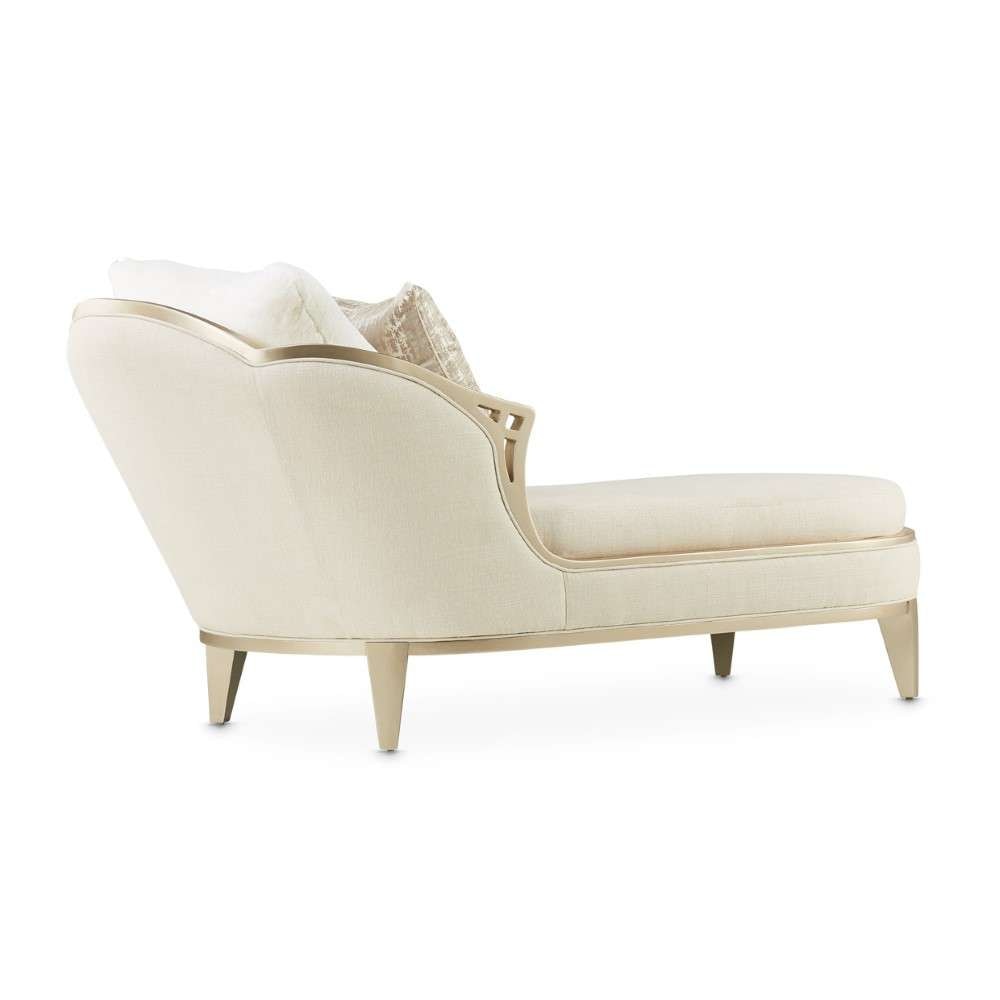 AICO by Michael Amini - Villa Cherie Chaise - Pearl/Caramel - N9008845-PEARL-134 veiw 5