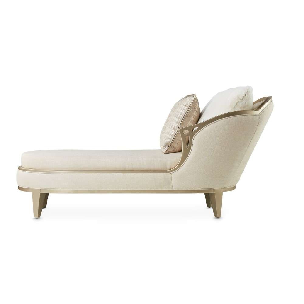 AICO by Michael Amini - Villa Cherie Chaise - Pearl/Caramel - N9008845-PEARL-134 veiw 7