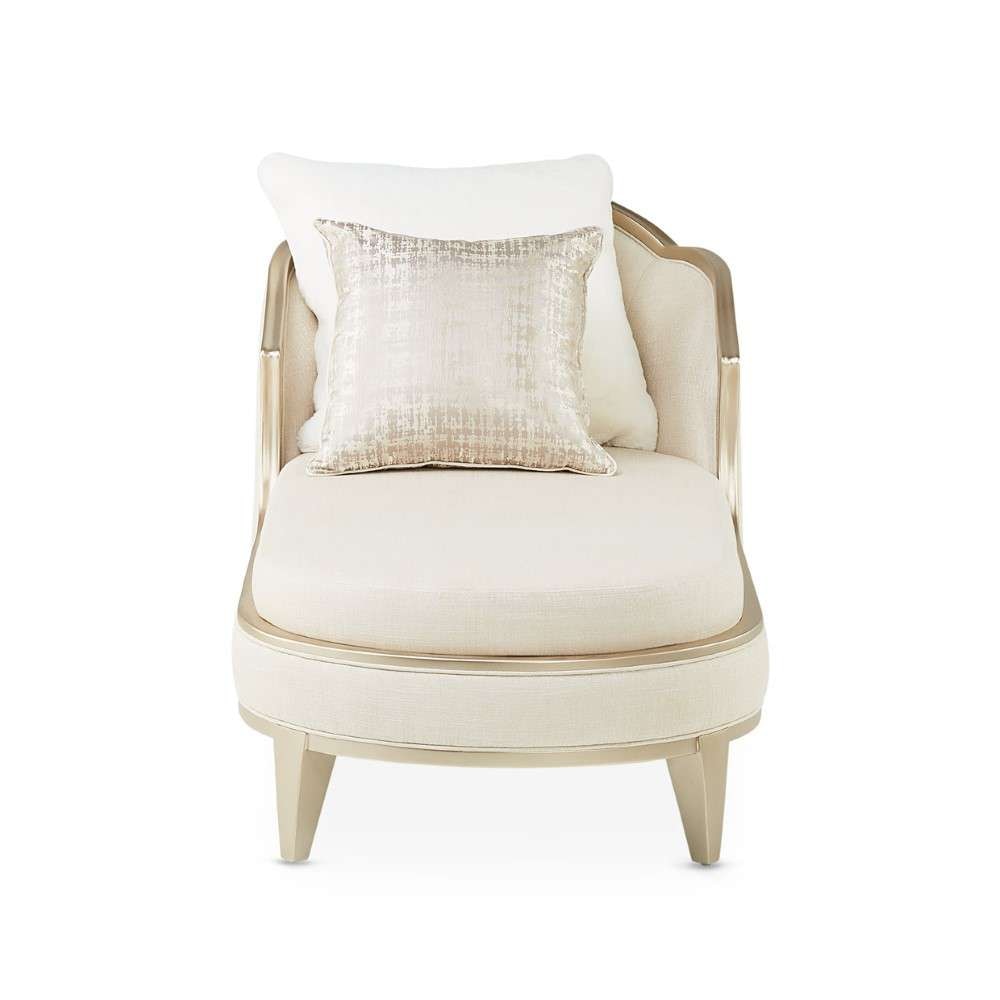 AICO by Michael Amini - Villa Cherie Chaise - Pearl/Caramel - N9008845-PEARL-134 veiw 8