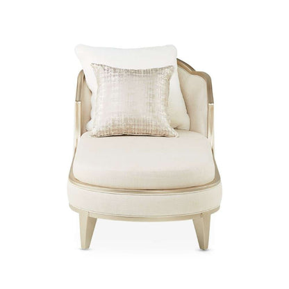 AICO by Michael Amini - Villa Cherie Chaise - Pearl/Caramel - N9008845-PEARL-134 veiw 8