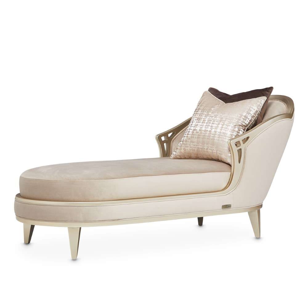 AICO by Michael Amini - Villa Cherie Chaise - Porcini/Hazelnut - N9008845-PRCNI-410 veiw 2