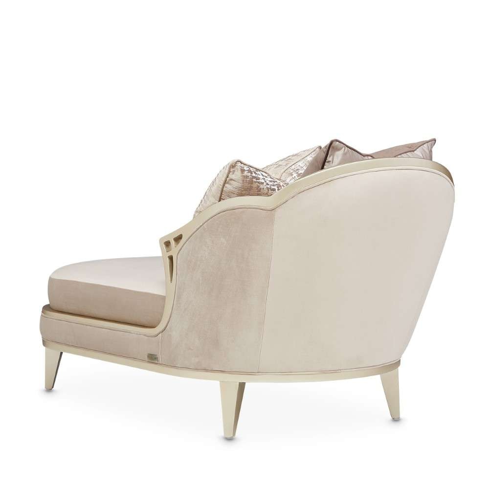 AICO by Michael Amini - Villa Cherie Chaise - Porcini/Hazelnut - N9008845-PRCNI-410 veiw 3