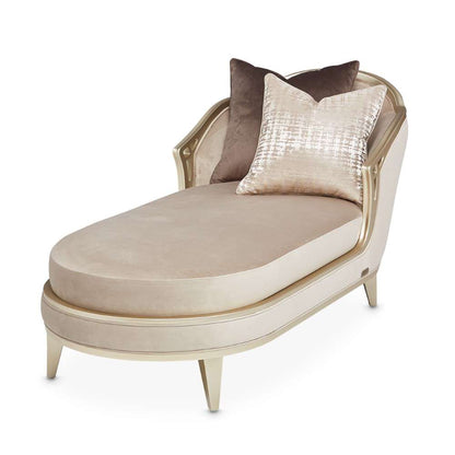 AICO by Michael Amini - Villa Cherie Chaise - Porcini/Hazelnut - N9008845-PRCNI-410 veiw 4