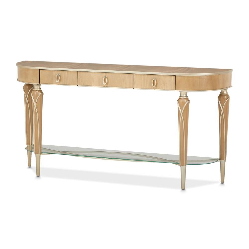 AICO by Michael Amini - Villa Cherie Console Table - Caramel - N9008223-134 veiw 1