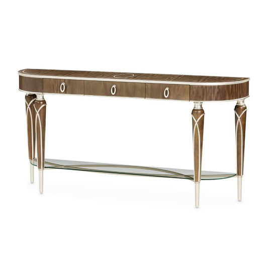 AICO by Michael Amini - VillaÂ Cherie Console Table - Hazelnut - N9008223-410 veiw 1