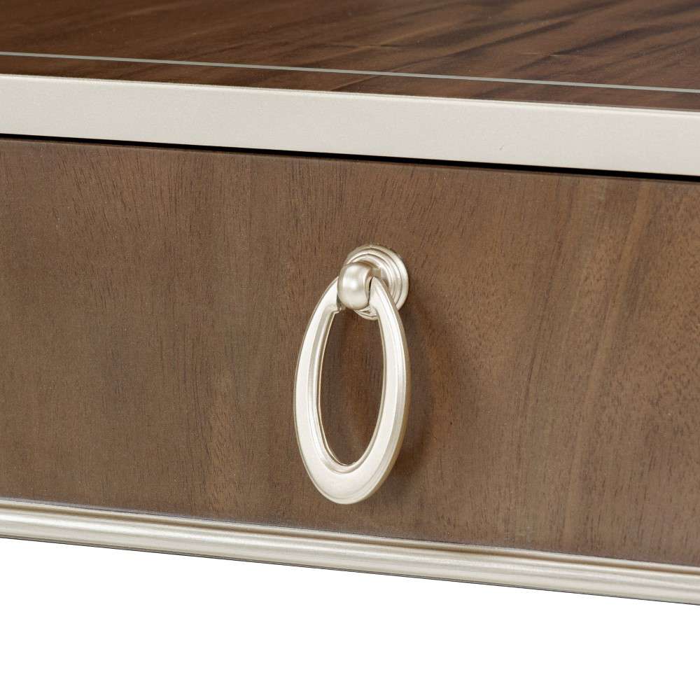AICO by Michael Amini - VillaÂ Cherie Console Table - Hazelnut - N9008223-410 veiw 4